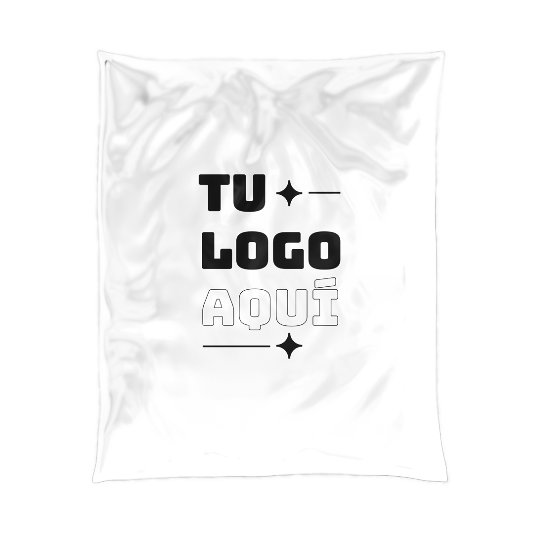 Bolsa courier compostable blanca personalizada con logo sobre de envío pequeño para joyería y accesorios e-commerce Vinder Chile