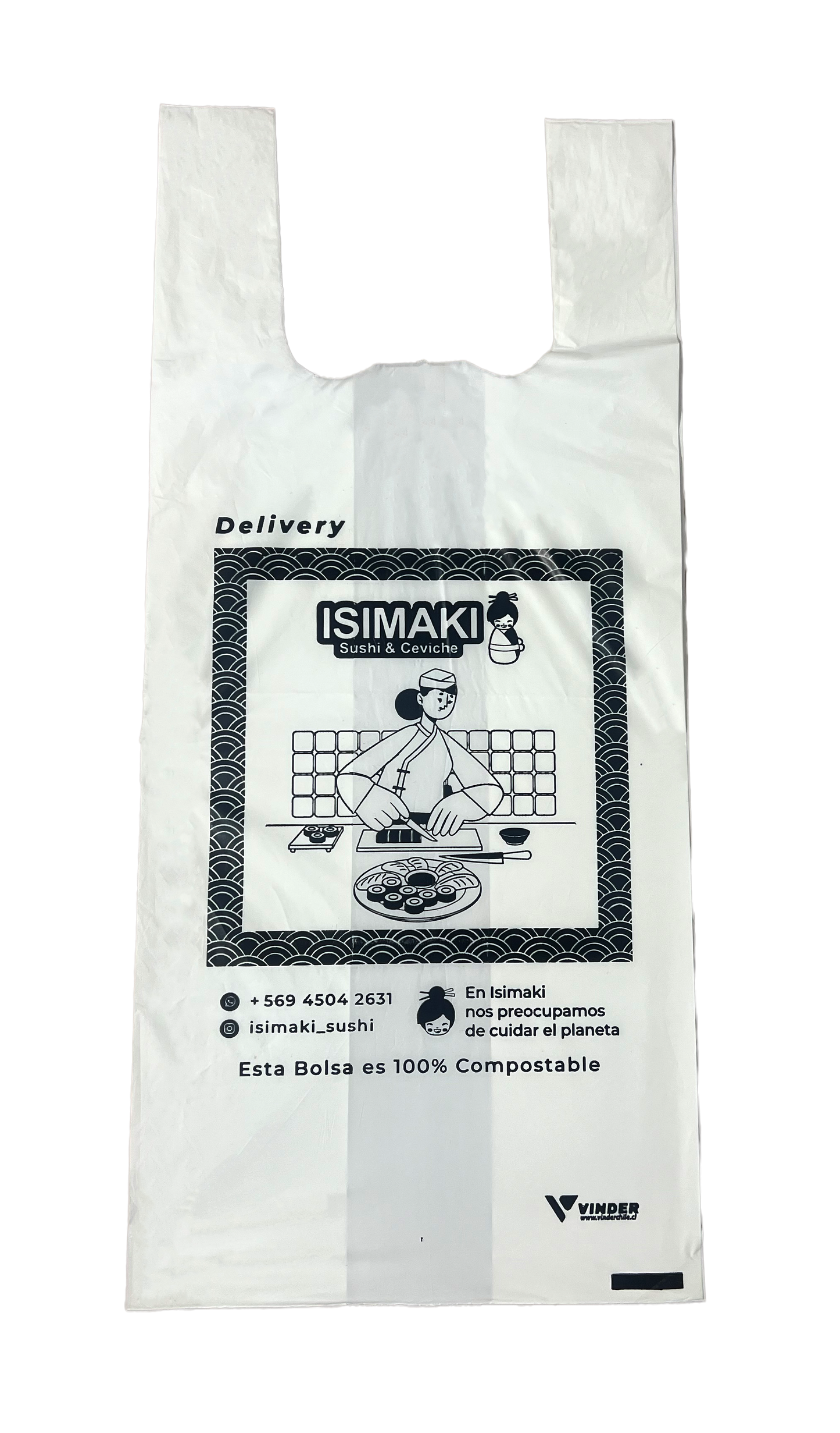 Bolsa camiseta personalizada 35x45