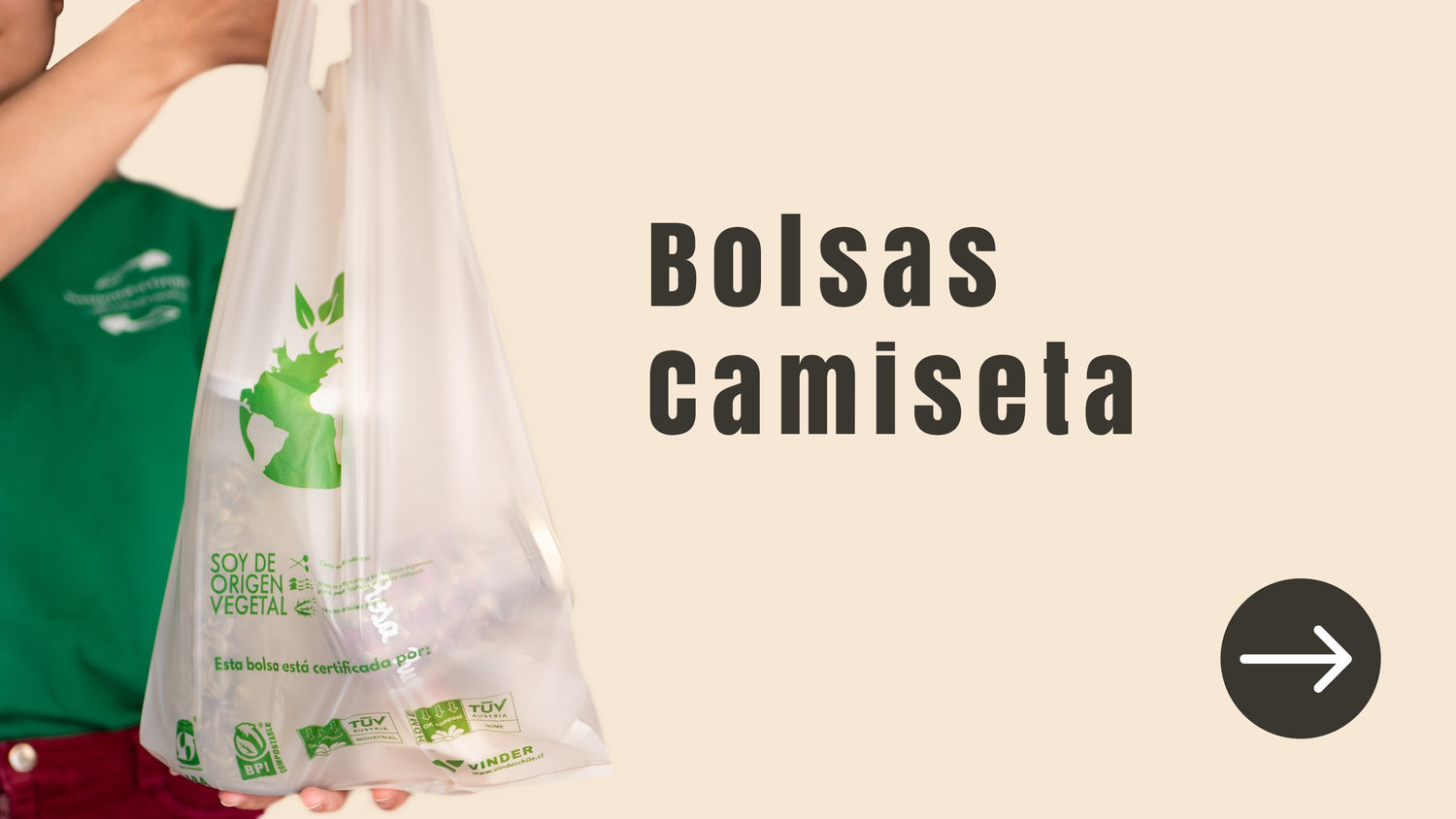 Bolsas Camiseta Compostables