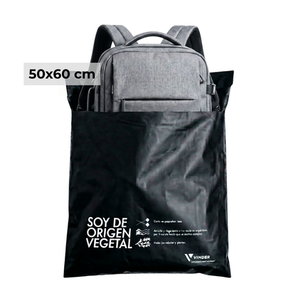 Bolsa Courier Compostable Negra 50x60 Por Mayor
