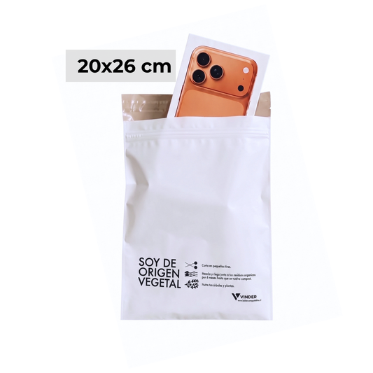 bolsa compostable envio 20x26 pequenas