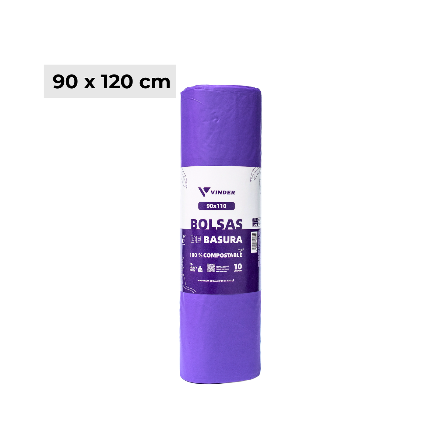 Mayorista - Bolsas de basura 90x120 compostable (morada o verde según stock)