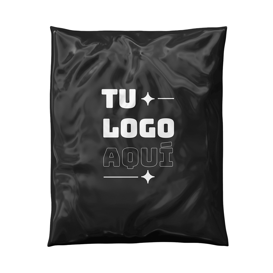 Bolsa courier personalizada Negra 30x36