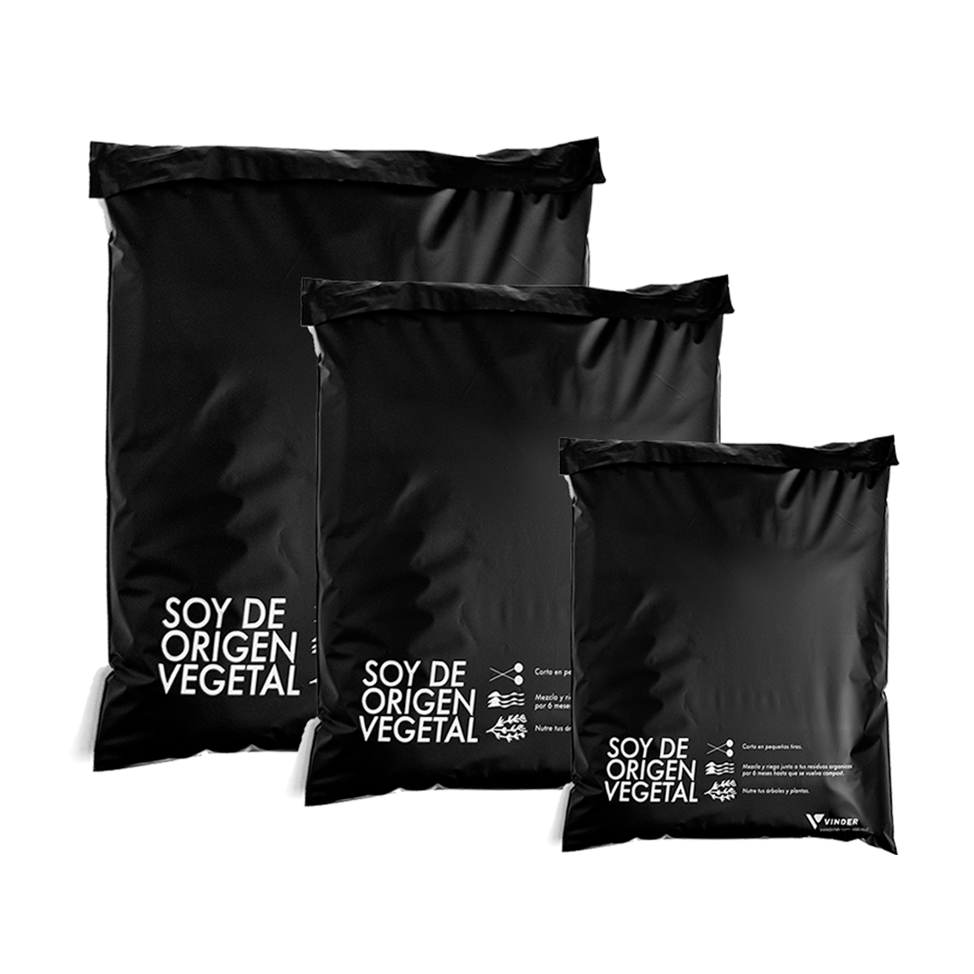 Pack Ecommerce Negras - 300 bolsas 3 medidas