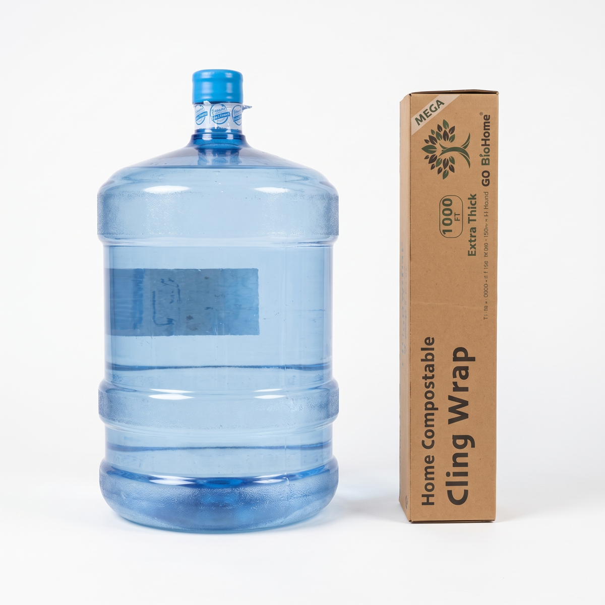 Alusa film compostable y biodegradable para tapar platos y conservar comida en refrigerador, rollo de 45 cm x 300 metros.